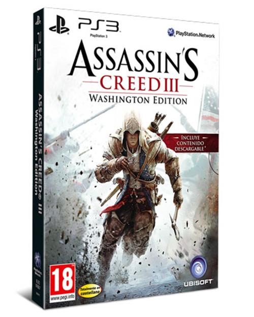 Jeu PS3 Assassin's Creed 3 - Édition Washington, Bon état, Boîtier Et Notice Inclus